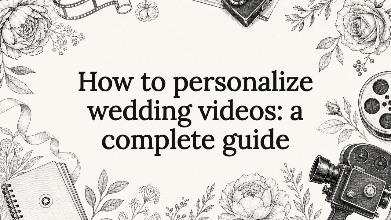 How to personalize wedding videos: a complete guide